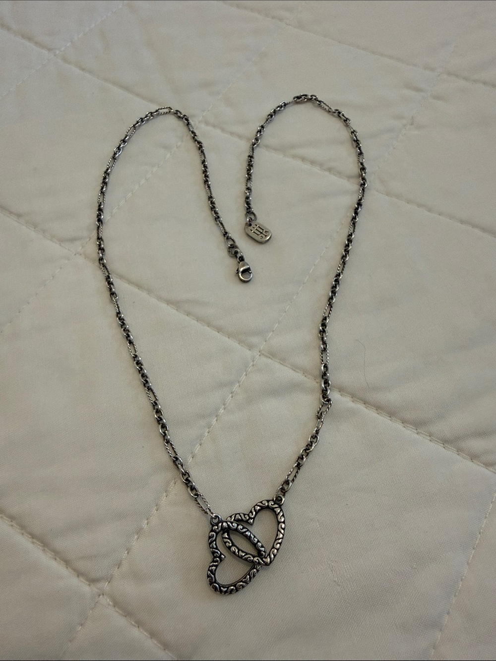 James Avery Hearts Together Retired Necklace